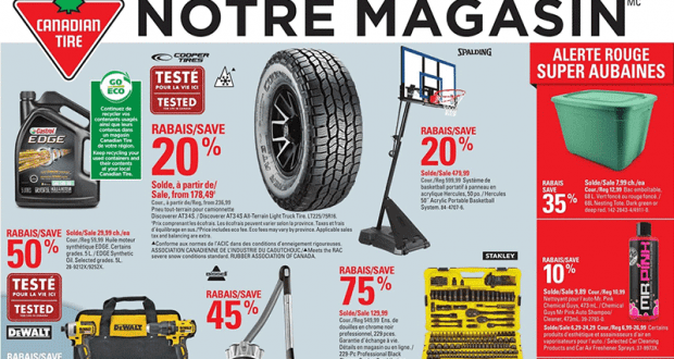 Circulaire Canadian Tire du 11 mars au 17 mars 2021