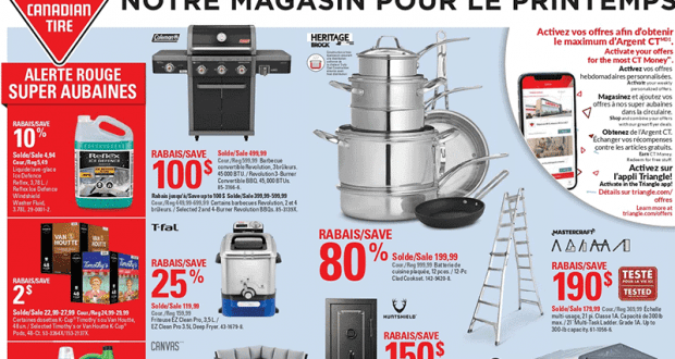 Circulaire Canadian Tire du 18 mars au 24 mars 2021