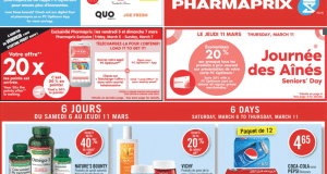 Circulaire Pharmaprix du 6 mars au 11 mars 2021