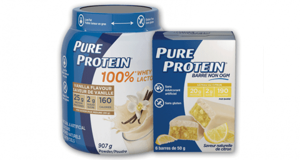 Coupon de 1$ à l'achat d'un produit Pure Protein