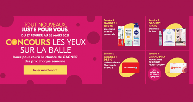 Gagnez 23.900 $ en prix Pharmaprix