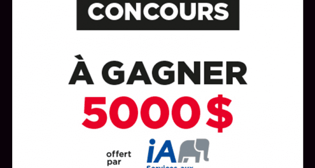 Gagnez 5000 $ offert par Industrielle Alliance