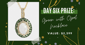 Gagnez un collier en or 14K - en diamants et en opale (2599 $)