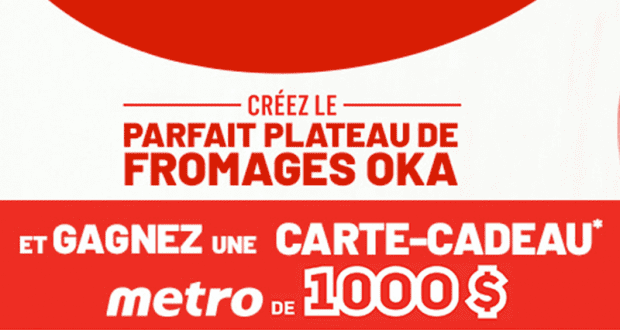 Gagnez une carte cadeau épicerie Metro de 1000 $