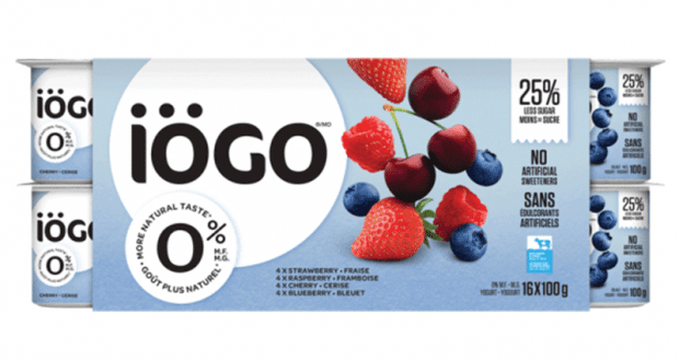 Yogourt IÖGO 0% (16 x 100 g) à 2.98$ au lieu de 5.97$