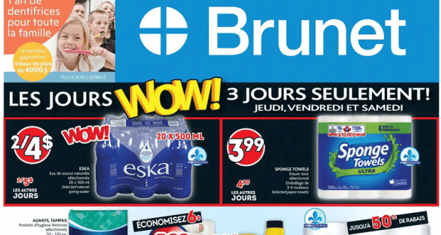 Circulaire Brunet du 8 avril au 14 avril 2021