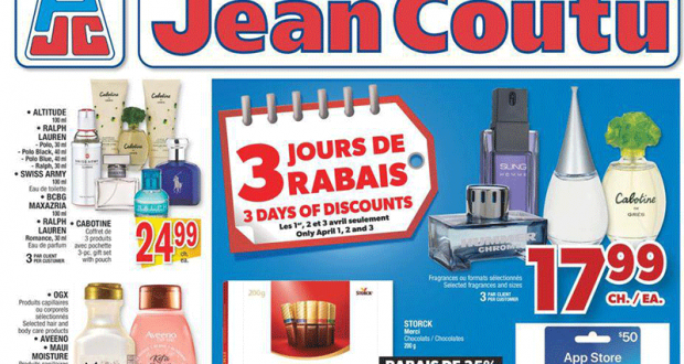 Circulaire Jean Coutu du 1 avril au 7 avril 2021