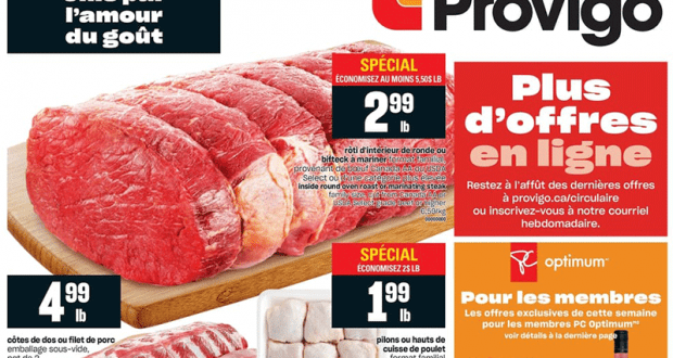 Circulaire Provigo du 29 avril au 5 mai 2021