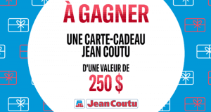 Gagnez 10 cartes cadeaux Jean Coutu de 250$ chacune