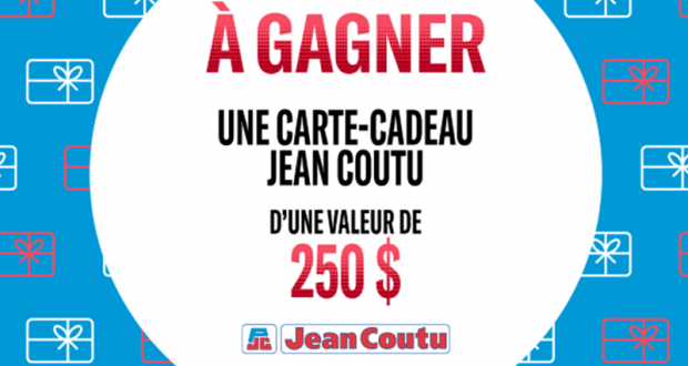 Gagnez 10 cartes cadeaux Jean Coutu de 250$ chacune