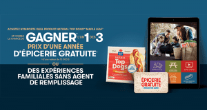 Gagnez 3 prix d’épicerie (Valeur de 13 000 $ chacun)