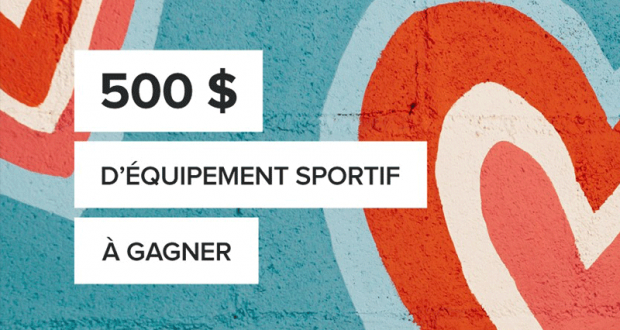 Gagnez 500$ d'équipement sportif