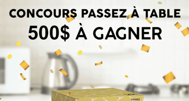 Gagnez 500 $ en certificat cadeau de La Boîte du Chef