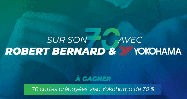 Gagnez 70 cartes prépayées Visa Yokohama de 70 $ chacune