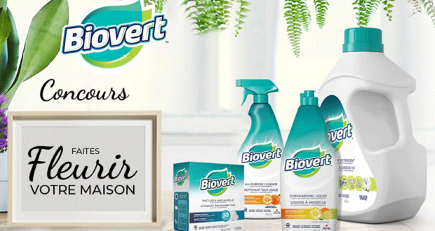 Gagnez 9 paniers de produits Biovert