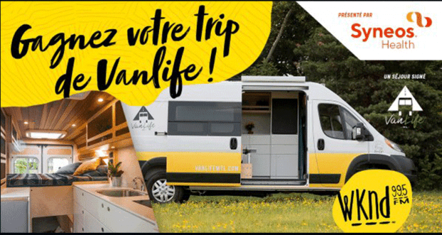 Gagnez la location d'un van aménagé VanLife Montréal