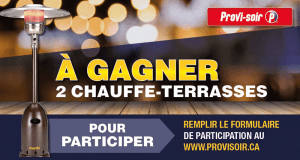 Gagnez l'un des 2 chauffe-terrasses