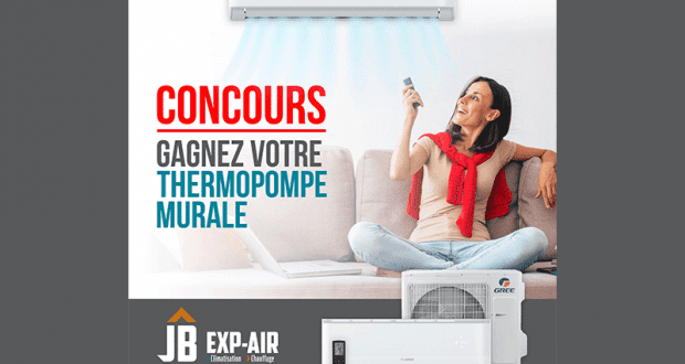 Gagnez un thermopompe murale GREE (Garantie + installation incluse)