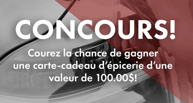 Gagnez une carte cadeau d’épicerie de 100 $