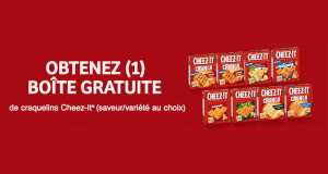 Recevez gratuitement une boîte de craquelins Cheez It