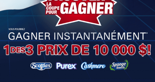 Gagnez instantanément 1 des 3 prix de 10 000 $