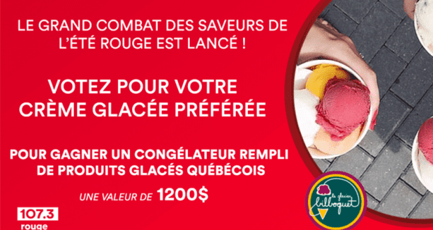 Gagnez un congélateur rempli de crème glacée (Valeur de 1200 $)