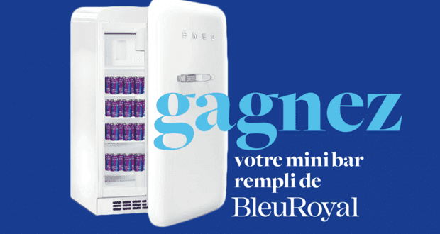 Gagnez un mini bar rempli de prêts-à-boire BleuRoyal (Valeur de 2399 $)