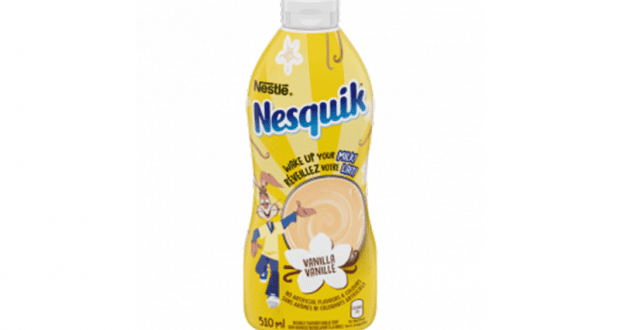 Sirop à la vanille de Nesquik à recevoir gratuitement chez vous