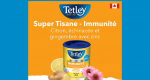 Testez gratuitement la Super Tisane Tetley citron