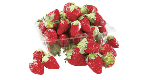 Un paquet de fraises 1 lb à 1.67$ au lieu de 4.97$