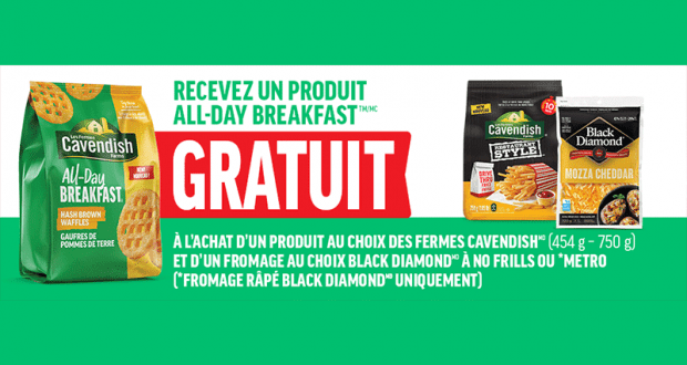 Un produit All-Day Breakfast GRATUIT