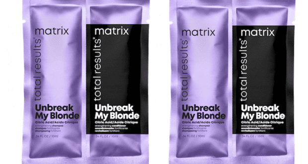 Échantillons du shampoing et du revitalisant Unbreak My Blonde