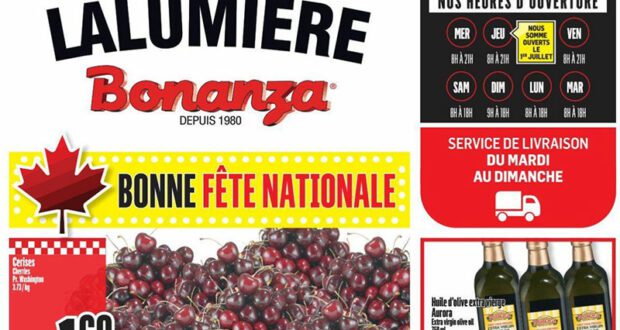 Circulaire Bonanza du 30 juin au 6 juillet 2021