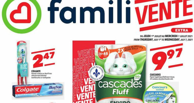 Circulaire Familiprix du 1 juillet au 7 juillet 2021