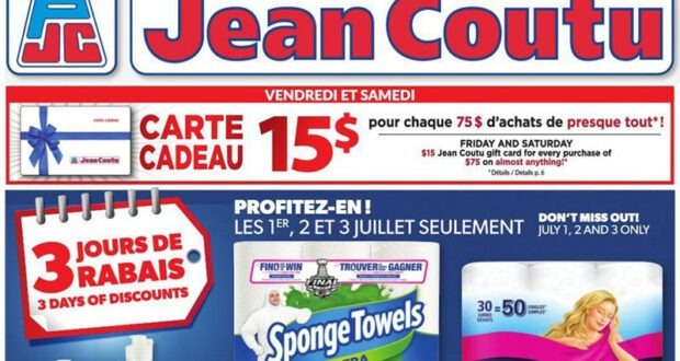 Circulaire Jean Coutu du 1 juillet au 7 juillet 2021