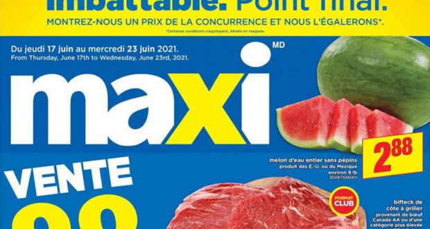 Circulaire Maxi du 17 juin au 23 juin 2021