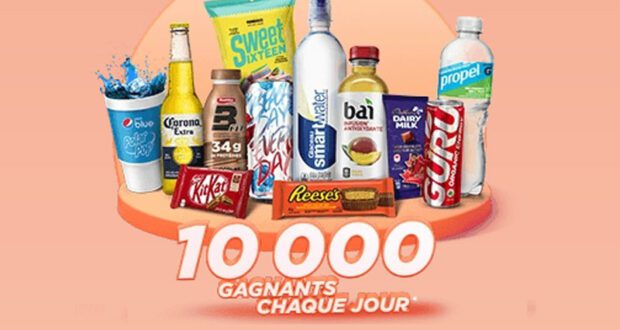 Gagnez 10 000 prix chaque jour