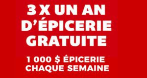Gagnez 3 x 1 an d’épicerie IGA de 14 000 $ chacun
