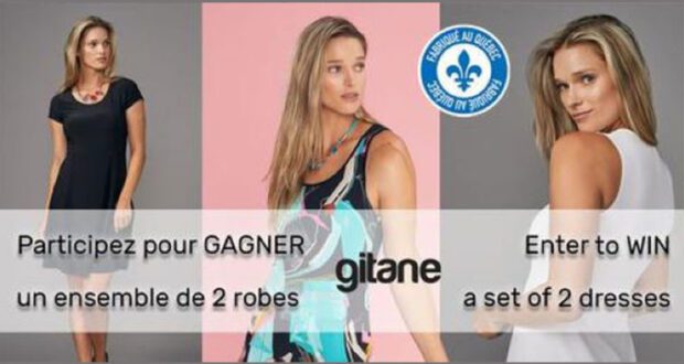 Gagnez 8 ensembles de 2 robes Gitane pour bien profiter de l'été