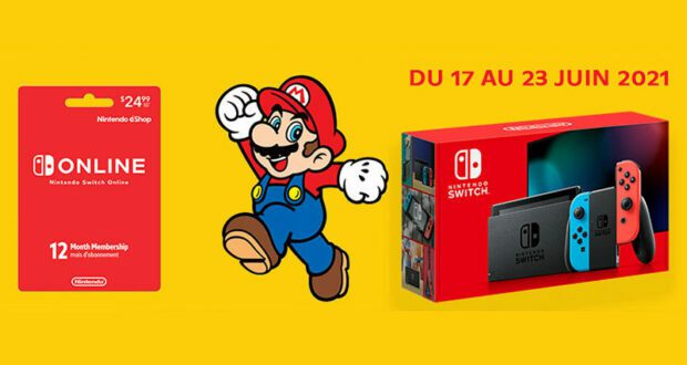 Gagnez Une Nintendo Switch + abonnement d’un an à Nintendo