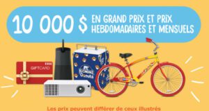 Gagnez un grand prix de 5000 $
