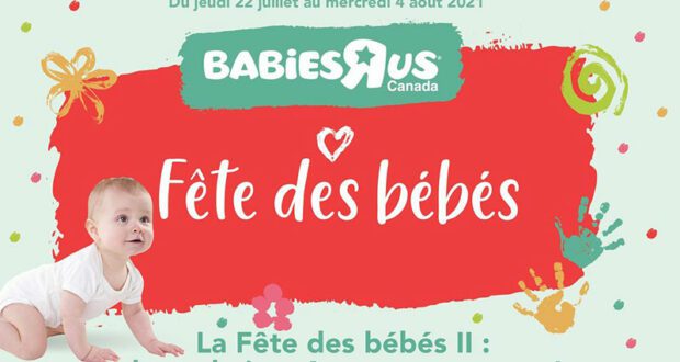 Circulaire Babies R Us du 22 juillet au 4 août 2021