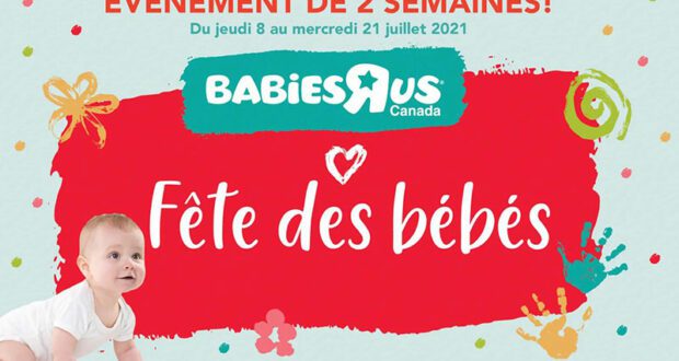 Circulaire Babies R Us du 8 juillet au 21 juillet 2021