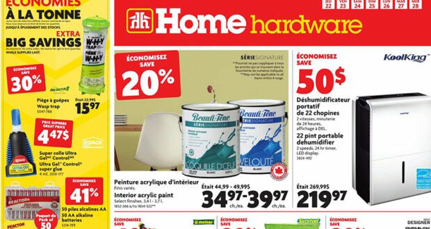 Circulaire Home Hardware du 22 juillet au 29 juillet 2021