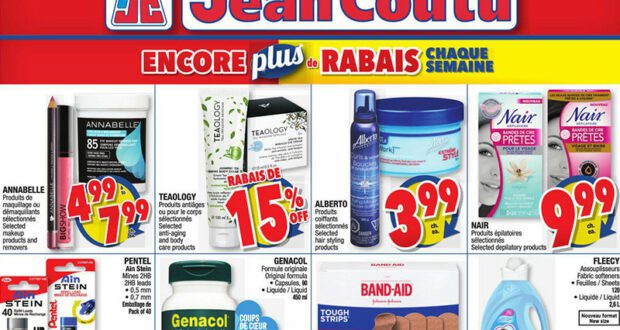 Circulaire Jean Coutu du 22 juillet au 28 juillet 2021