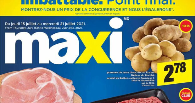 Circulaire Maxi du 15 juillet au 21 juillet 2021