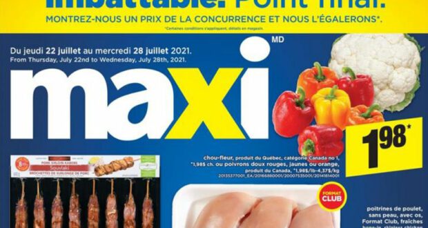 Circulaire Maxi du 22 juillet au 28 juillet 2021