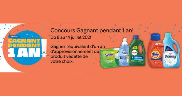 Gagnez 10 lots d’un an d’un produit ménager au choix