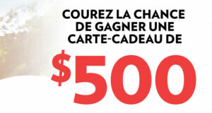 Gagnez 5 cartes cadeaux Canadian Tire de 500 $