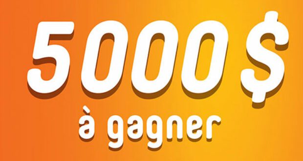 Gagnez un des 3 prix en argent de 5000 $ chacun